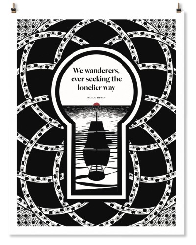 Kahlil Gibran "Wanderers" Print