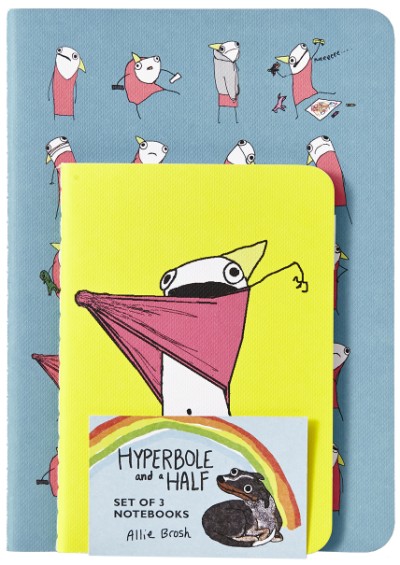 Hyperbole and a Half Notebooks (Set of 3)