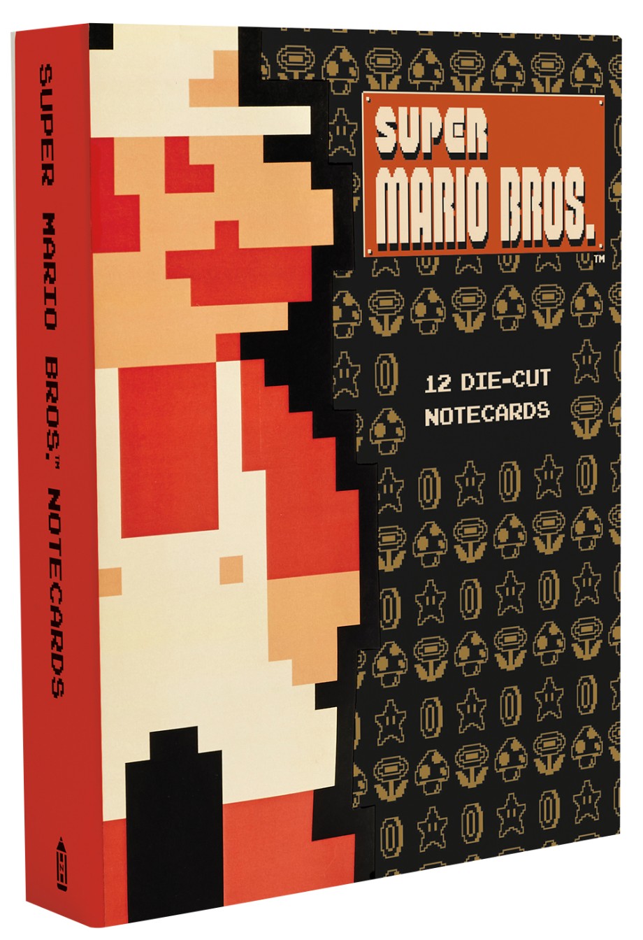 Super Mario Bros. 12 Die-Cut Notecards 