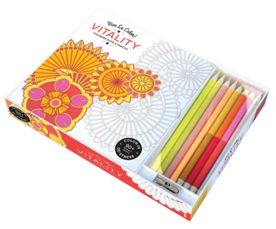 Download Vive Le Color Vitality Adult Coloring Book And Pencils Paperback Abrams