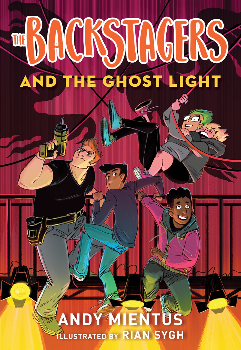 Cover for Backstagers and the Ghost Light (Backstagers #1)