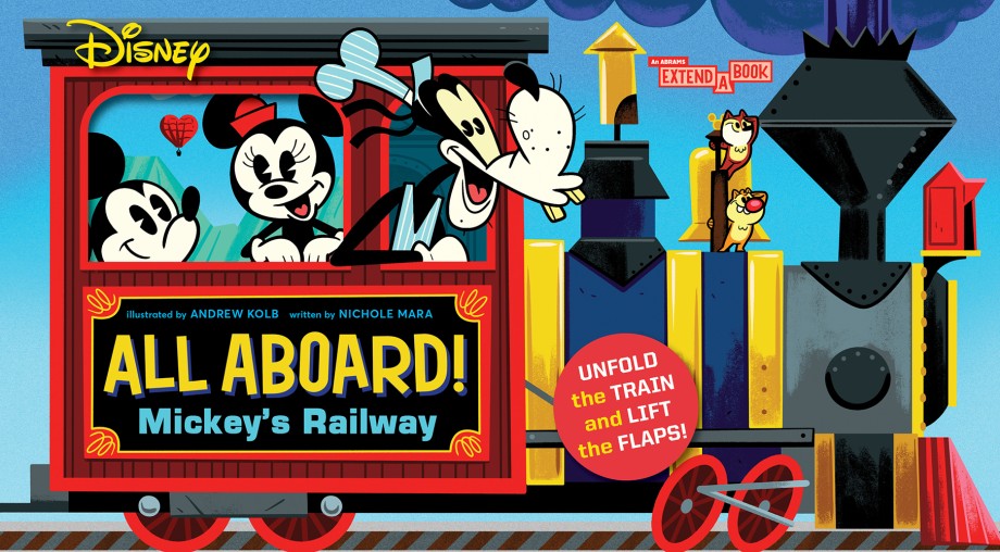 Disney All Aboard! Mickey’s Railway (An Abrams Extend-a-Book) A Board Book