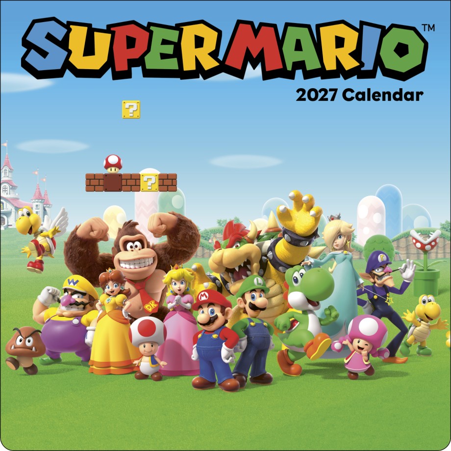 Super Mario 2027 Wall Calendar