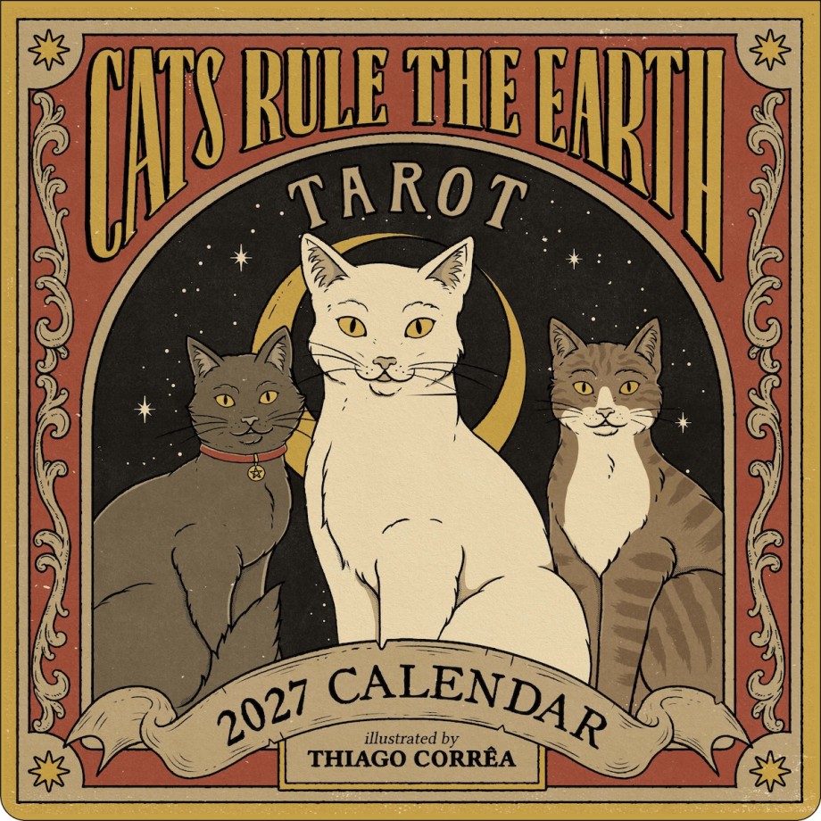 Cats Rule the Earth Tarot 2027 Wall Calendar