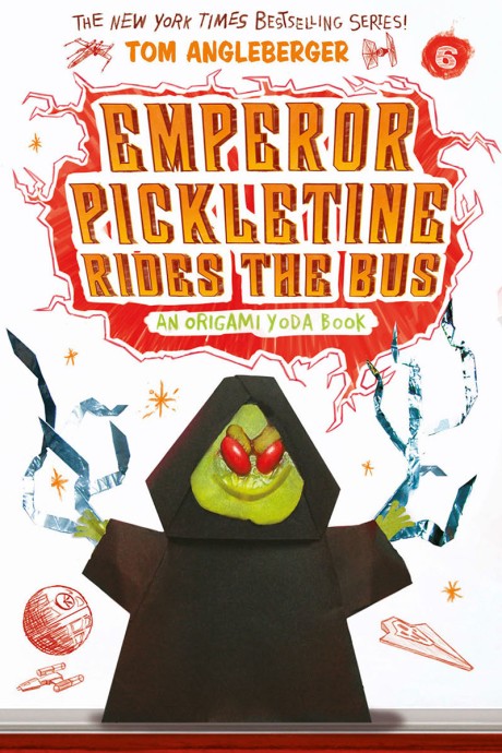 Cover image for Emperor Pickletine Rides the Bus (Origami Yoda #6) 