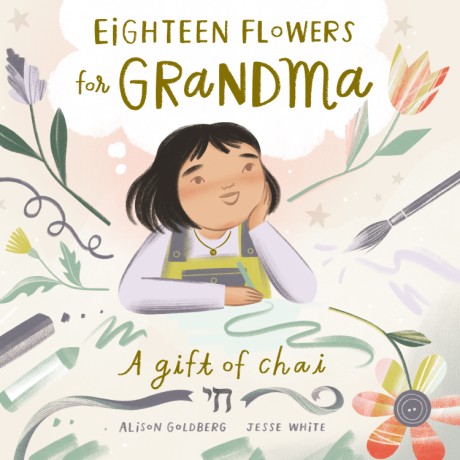 Cover image for Eighteen Flowers for Grandma 