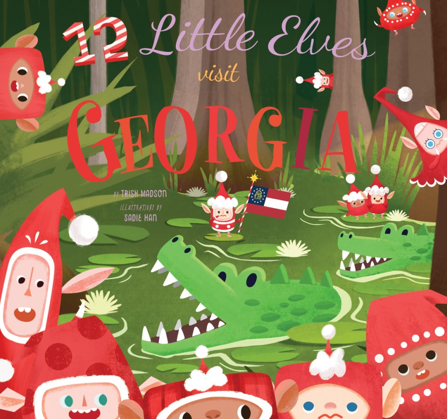 12 Little Elves Visit Georgia A Christmas Counting Picture Book