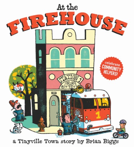 Cover image for At the Firehouse (A Tinyville Town Book) 