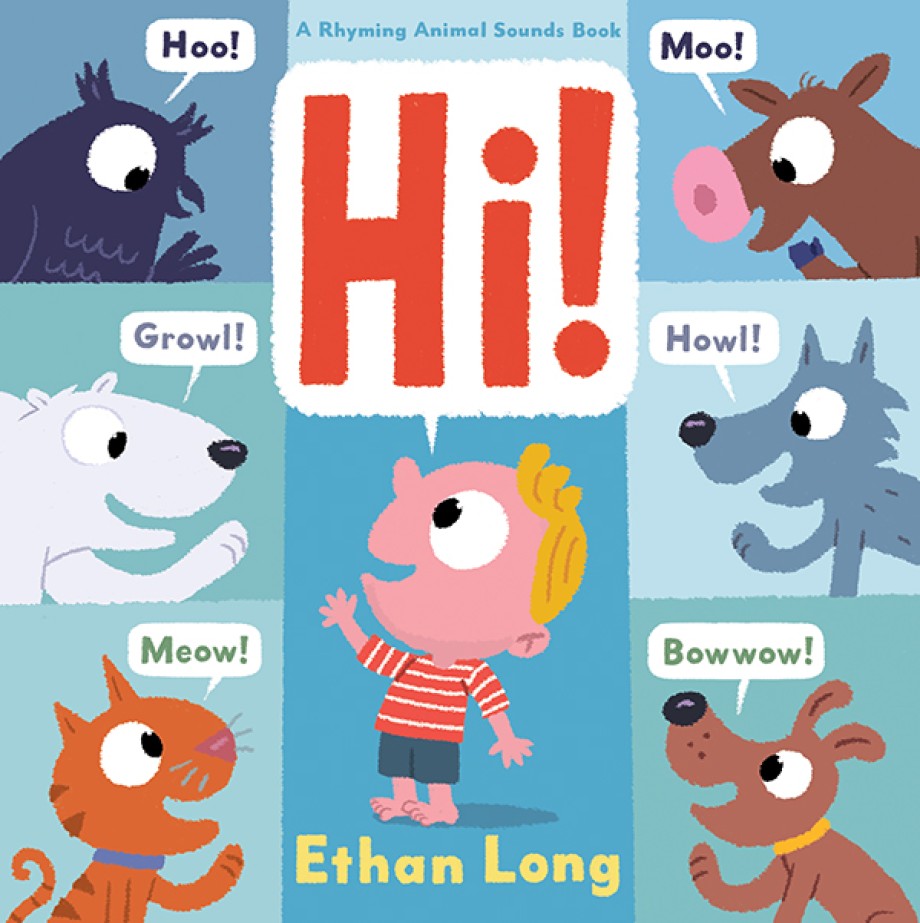 Cover for Hi! A Rhyming Animal Sounds Book