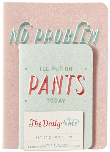 Cover image for Daily Dishonesty: The Daily Note (Set of 3 Notebooks) 