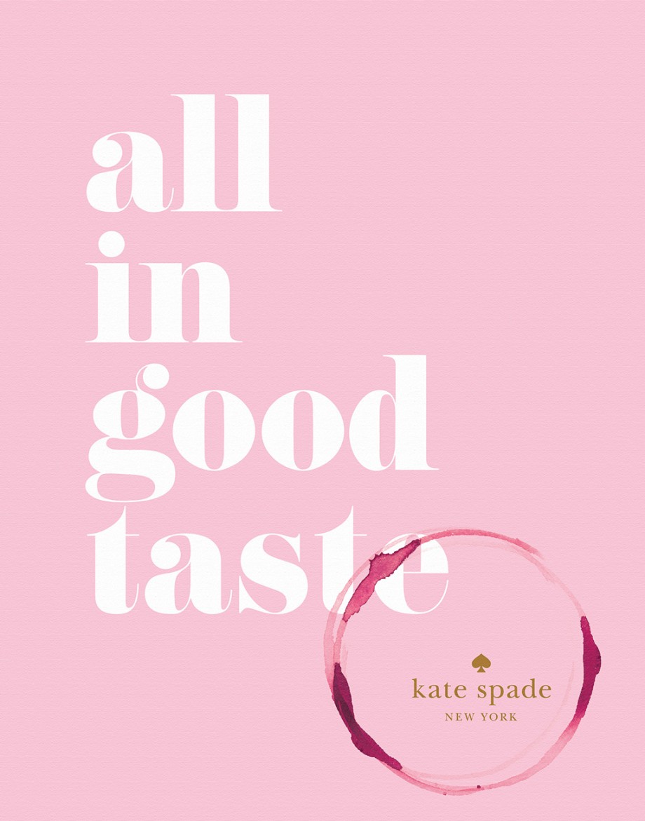 kate spade new york: all in good taste 