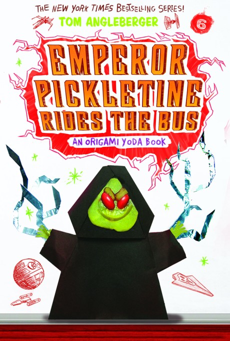 Cover image for Emperor Pickletine Rides the Bus (Origami Yoda #6) 