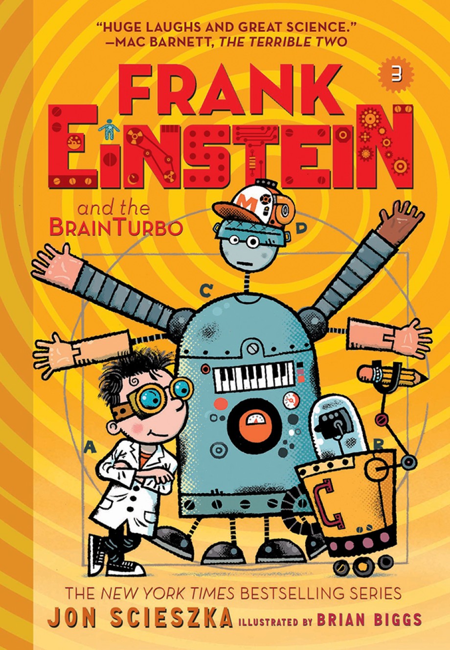 Cover for Frank Einstein and the BrainTurbo (Frank Einstein #3)