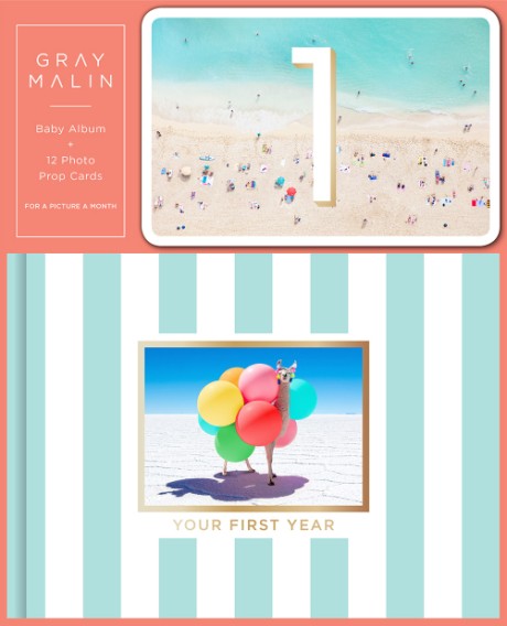 Cover image for Gray Malin: Baby Album and 12 Photo Prop Cards (Boxed Set) 