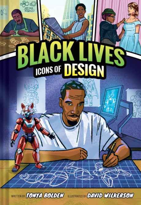 Cover image for Icons of Design (Black Lives #2) A Nonfiction Graphic Novel