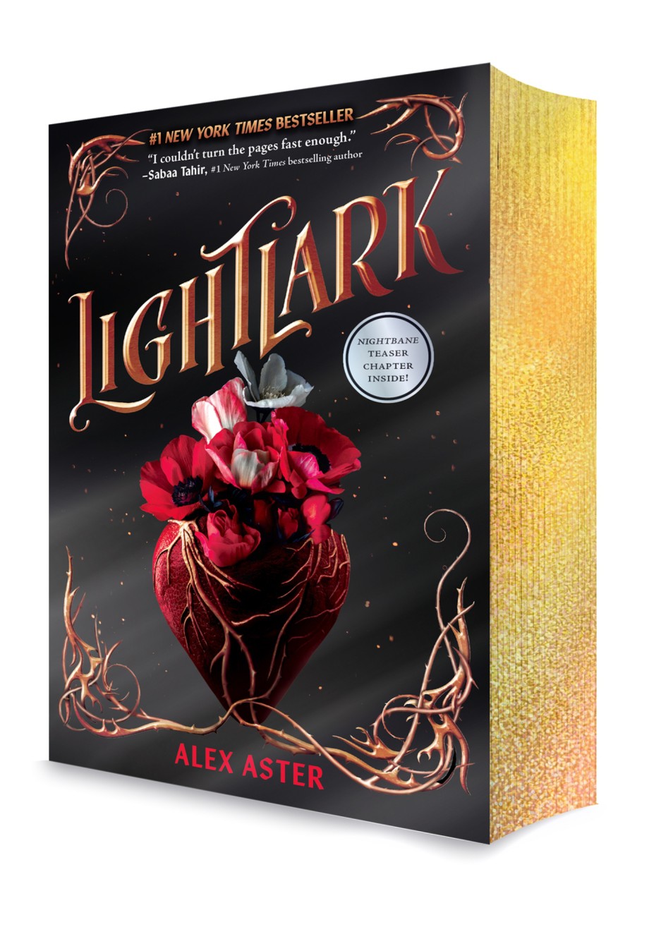 Cover for Lightlark (The Lightlark Saga Book 1) A stunning gold foil edges edition of the first book in the #1 bestselling YA fantasy series