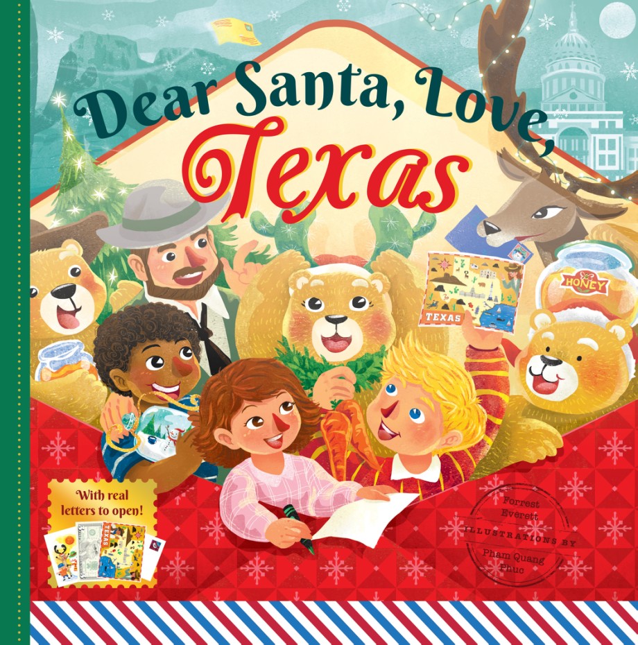 Cover for Dear Santa, Love Texas A Lone Star State Christmas Celebration—With Real Letters!
