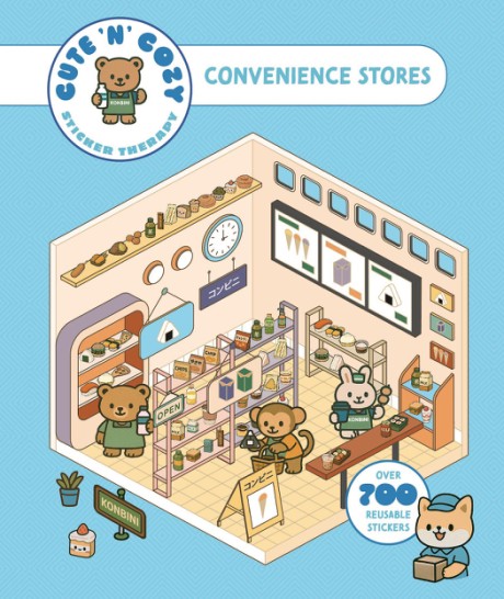 Cute'n'Cozy Sticker Therapy: Convenience Stores Over 700 Reusable Stickers!
