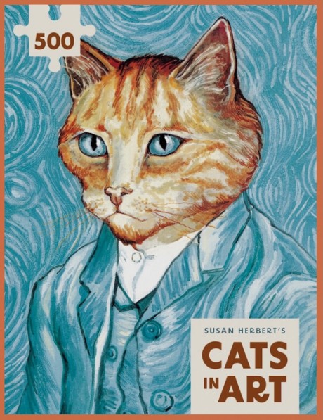 Cats in Art: Van Gogh Self-Portrait 500-Piece Jigsaw Puzzle