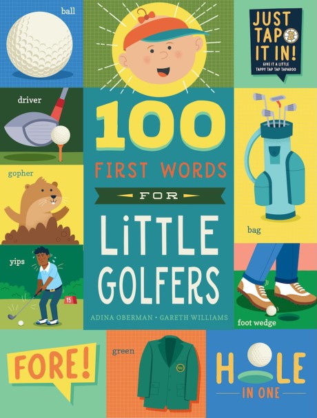 Cover image for 100 First Words for Little Golfers A Parody Primer for the Course