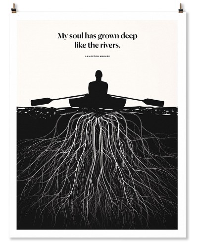 Langston Hughes "Roots" Print