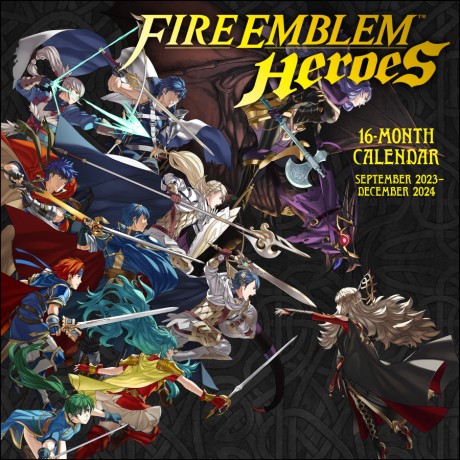 Cover image for Fire Emblem 16-month September 2023–December 2024 Wall Calendar 