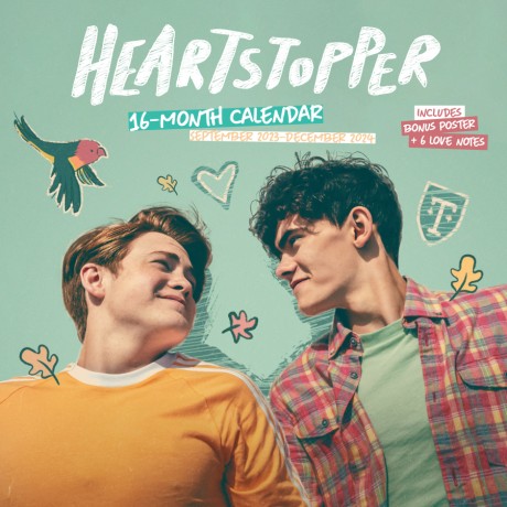 Cover image for Heartstopper 16-Month September 2023–December 2024 Wall Calendar with Bonus Poster and Love Notes 