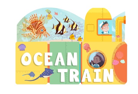 Cover image for Ocean Train An Activity Board Book