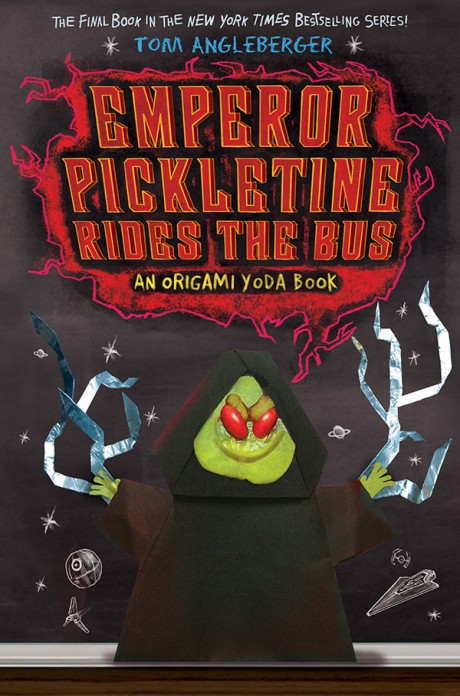 Cover image for Emperor Pickletine Rides the Bus (Origami Yoda #6) 