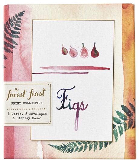 Forest Feast Print Collection 8 Cards, 8 Envelopes, and a Display Easel