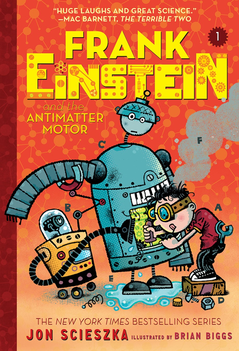 Cover for Frank Einstein and the Antimatter Motor (Frank Einstein #1)