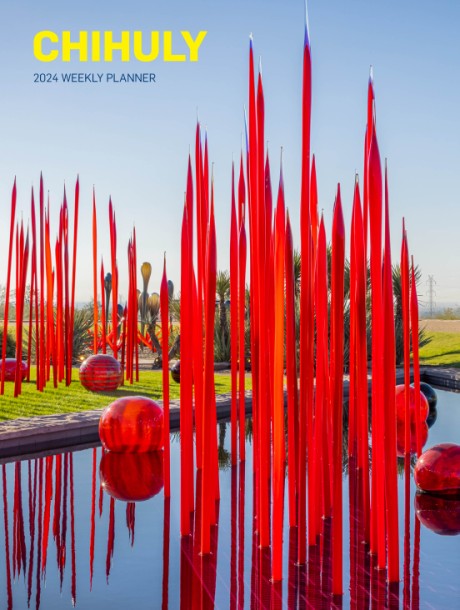 Cover image for Chihuly 2024 12-Month Weekly Planner Calendar (hardcover) 
