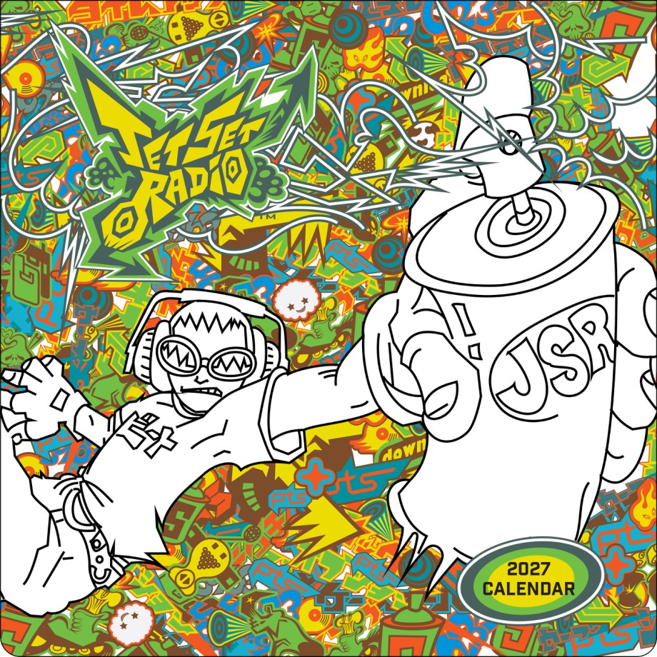 Cover for Jet Set Radio 2027 Wall Calendar
