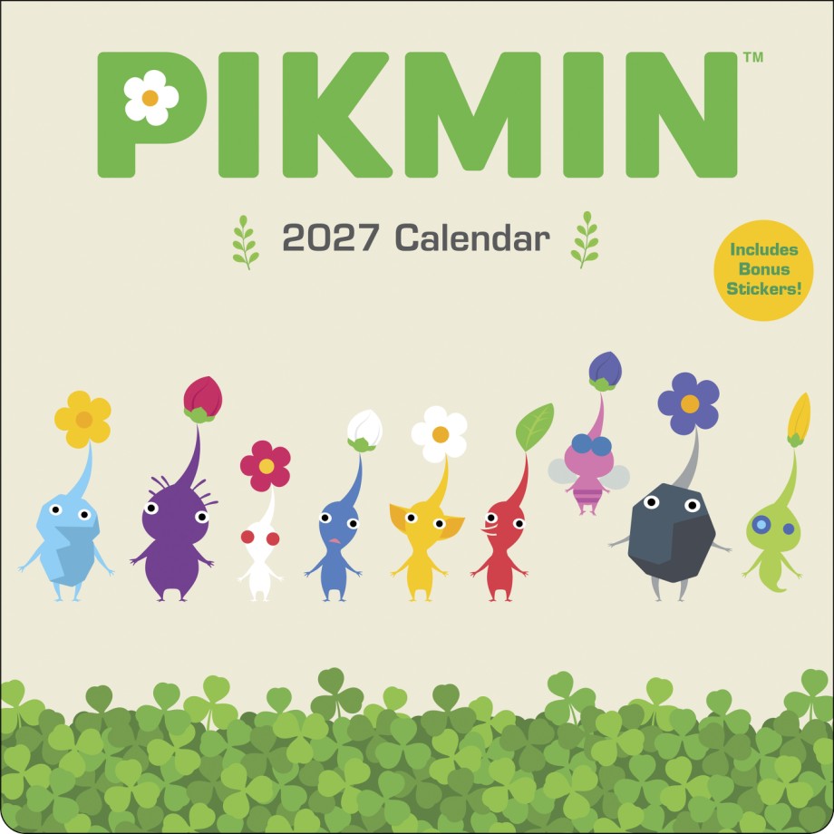 Pikmin 2027 Wall Calendar with Bonus Stickers