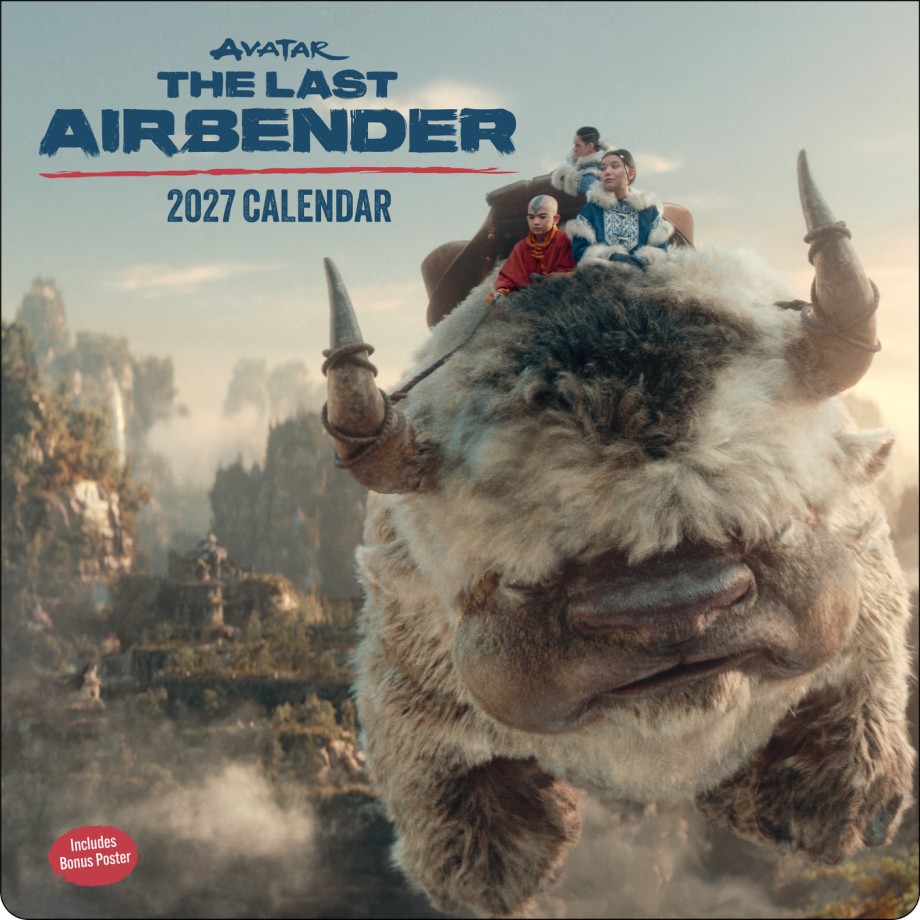 Cover for Avatar: The Last Airbender Netflix Series 2027 Wall Calendar with Bonus Poster