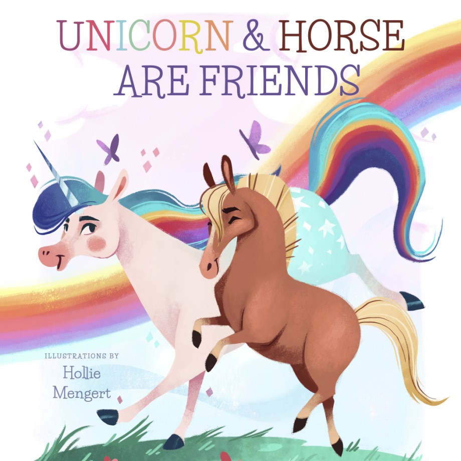 Unicorn and Horse are Friends 