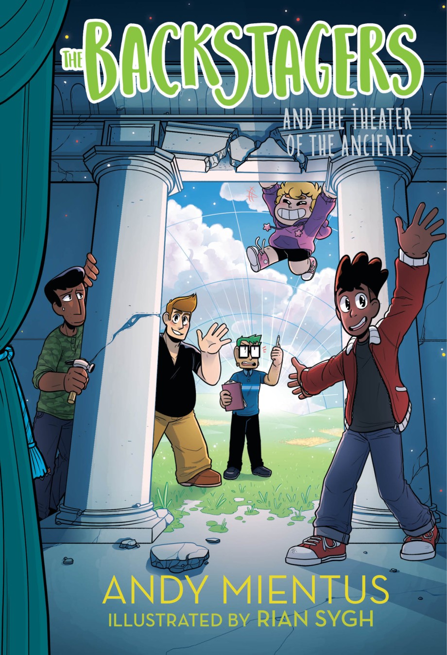Cover for Backstagers and the Theater of the Ancients (Backstagers #2)