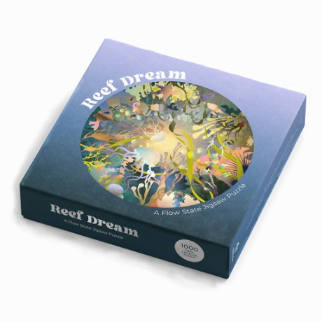 Cover image for Reef Dream A Flow State Circular Jigsaw Puzzle