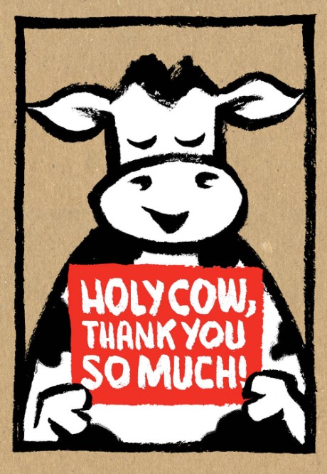 Cover image for Holy Cow: Thank You So Much! (Thank-You Cards) 