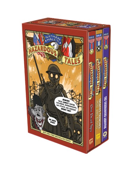 Cover image for Nathan Hale's Hazardous Tales 3-Book Box Set A Graphic Novel Collection