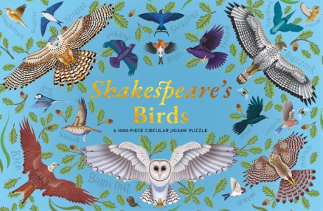 Shakespeare's Birds A 1000-piece Circular Jigsaw Puzzle by Rebecca Harris