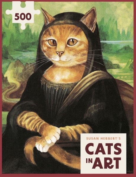 Cats in Art: The Mona Lisa 500-Piece Jigsaw Puzzle
