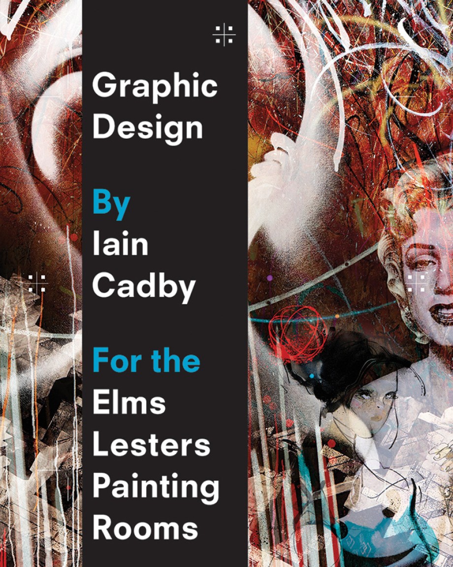 Graphic Design by Iain Cadby for the Elms Lesters Painting Rooms 