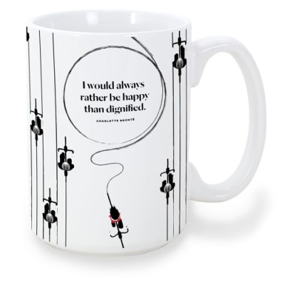 Charlotte Brontë "Bicycle" Mug