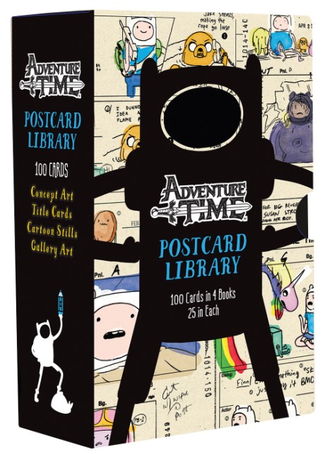 Cover image for Adventure Time Postcard Library 100 Cards in 4 Books, 25 in Each