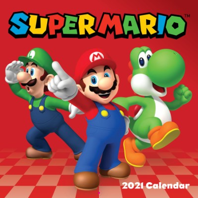 Super Mario 2021 Wall Calendar Wall Abrams super mario bros 2021 calendar