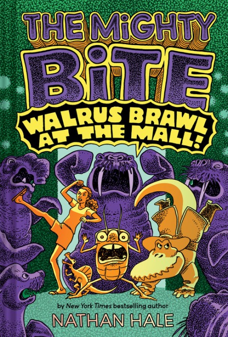 Cover image for Walrus Brawl at the Mall (The Mighty Bite #2) A Graphic Novel