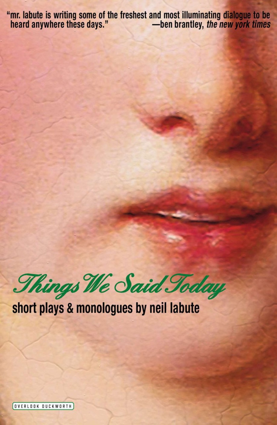 Cover for Things We Said Today Short Plays and Monologues