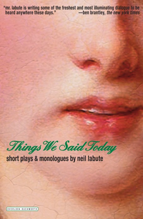 Cover image for Things We Said Today Short Plays and Monologues