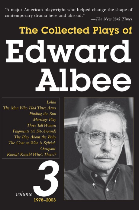 Cover image for Collected Plays of Edward Albee, Volume 3 1978- 2003